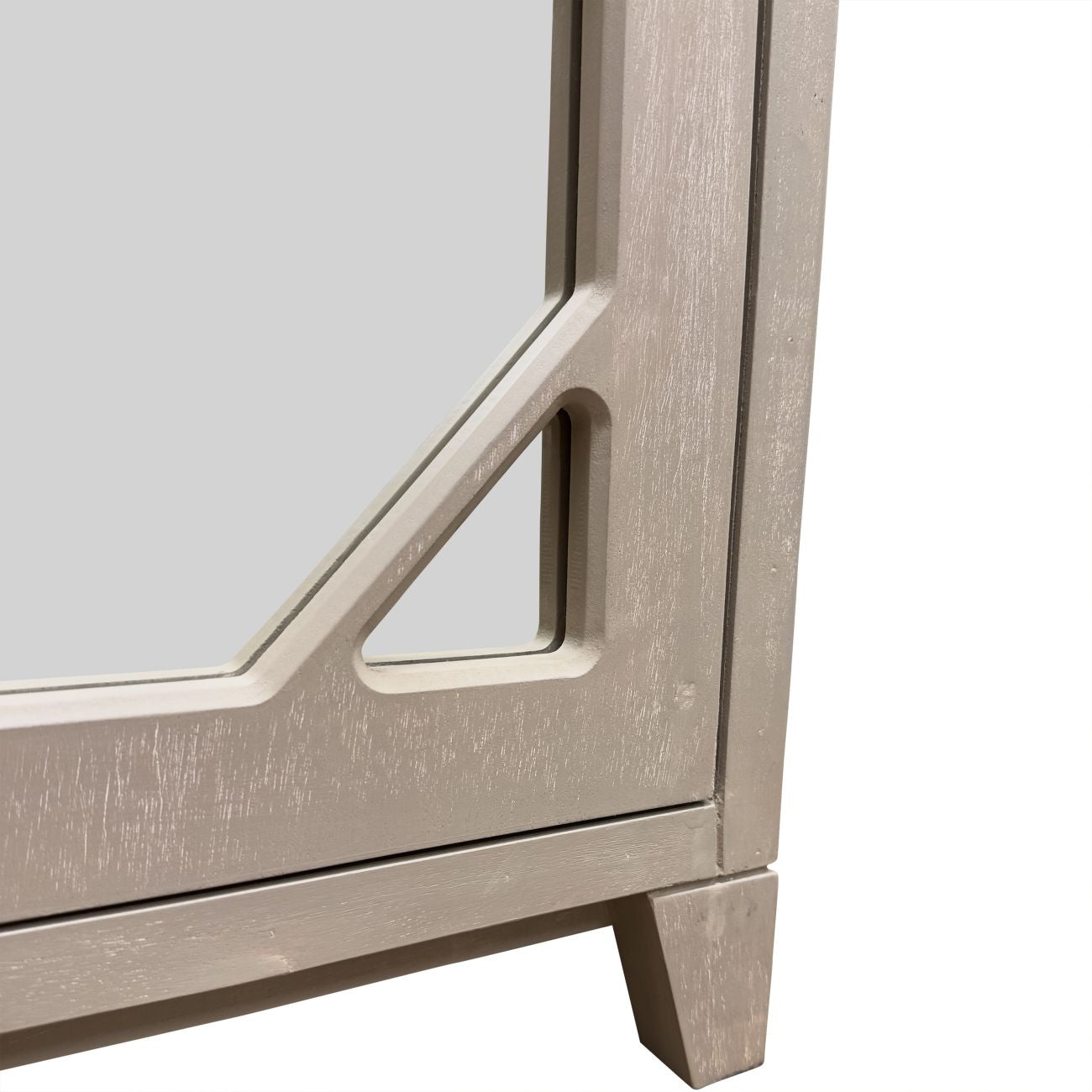 Campbell Grey Mango Wood Mirrored Double Wardrobe
